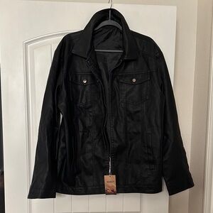 Sleek Black Men's Jacket by [Brand]